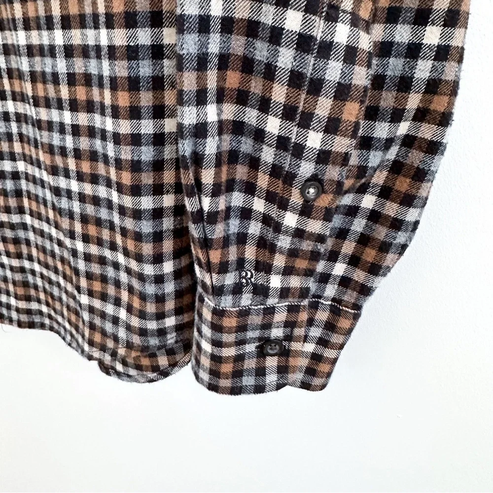 Banana Republic Denny Brown Organic Flannel Shirt